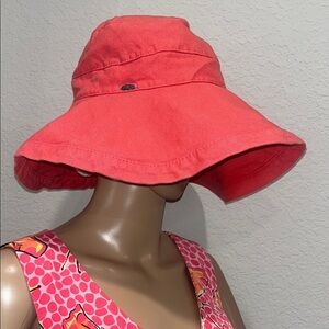 Hand crafted Scala collezione Stylish cotton Coral Sun Hat